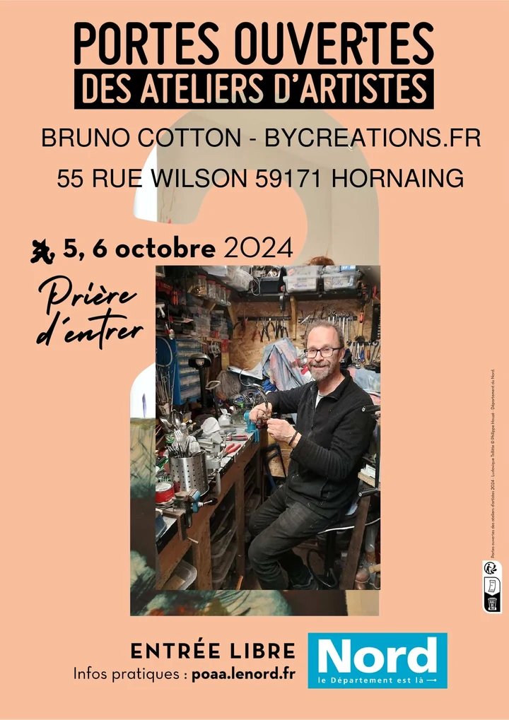 Illustration de l’article : Portes ouvertes des ateliers d’artistes à Hornaing – POAA Nord 2024