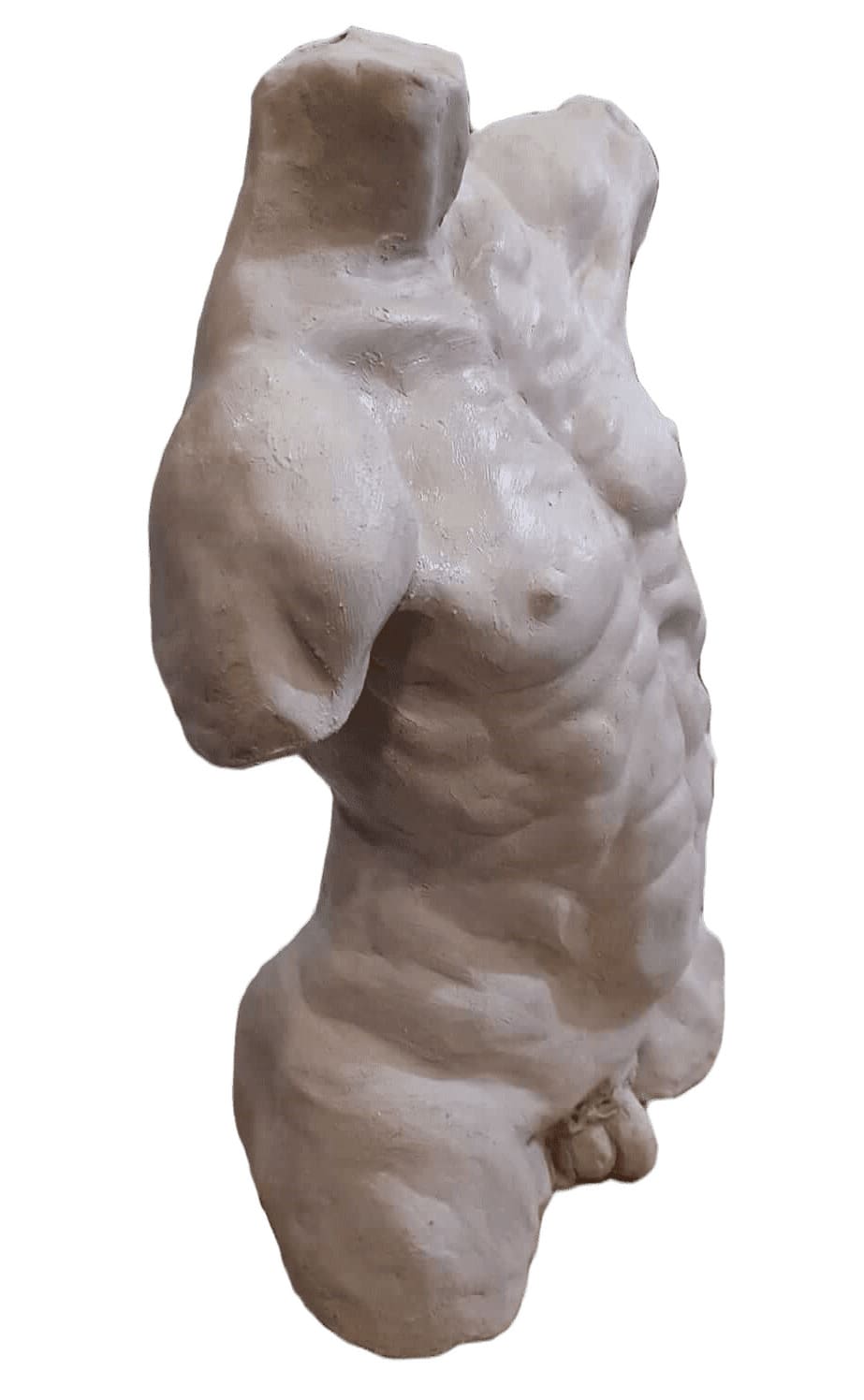 sculpture argile buste homme