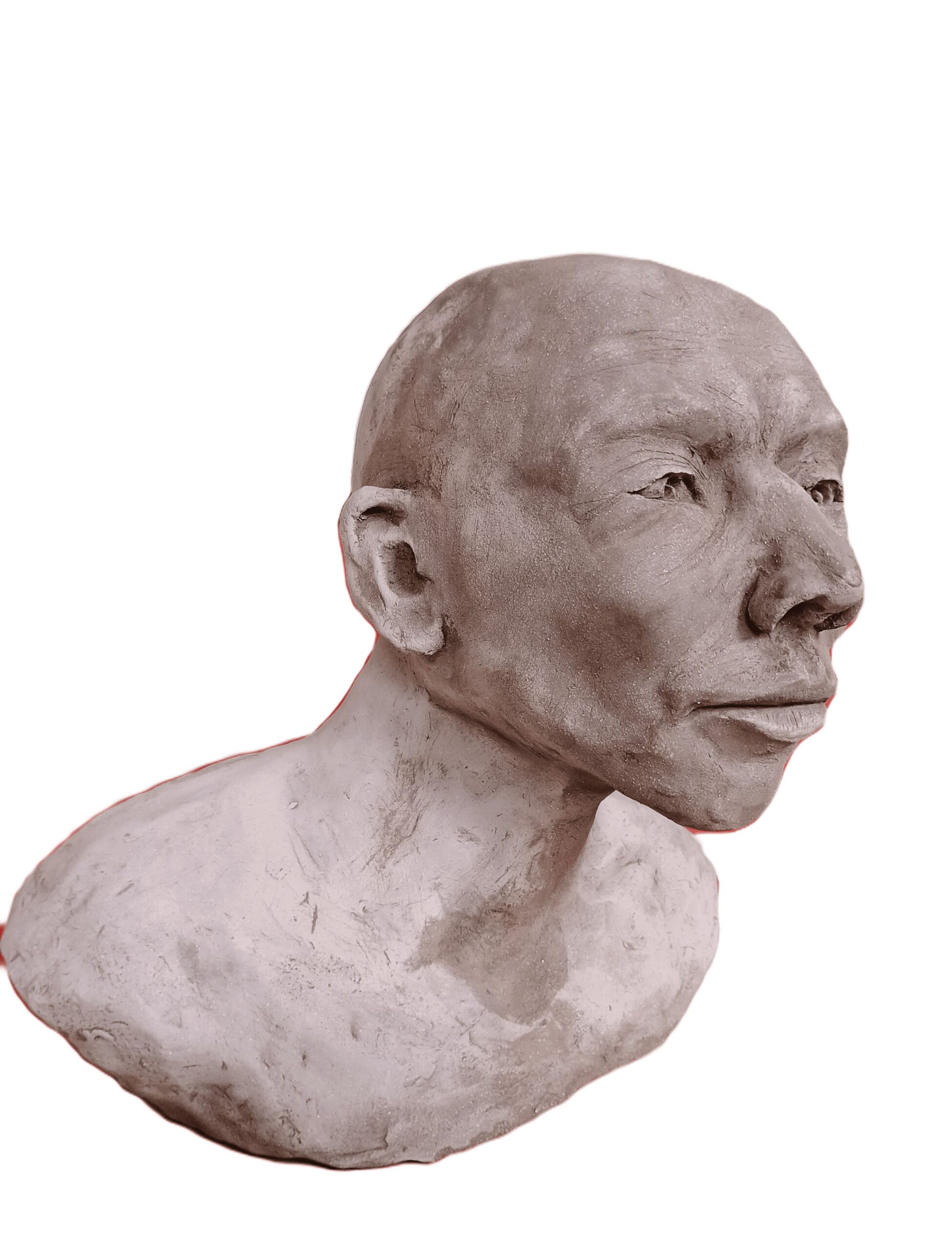 SCULPTURE TÊTE MOINE