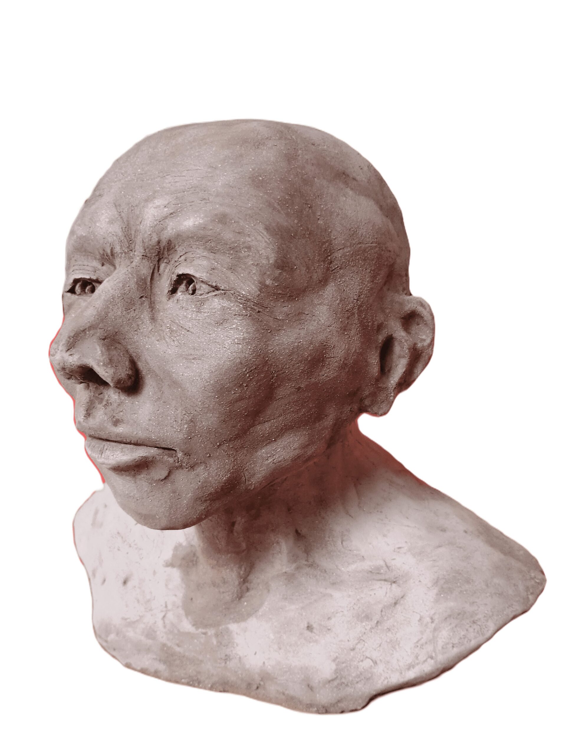SCULPTURE TÊTE MOINE