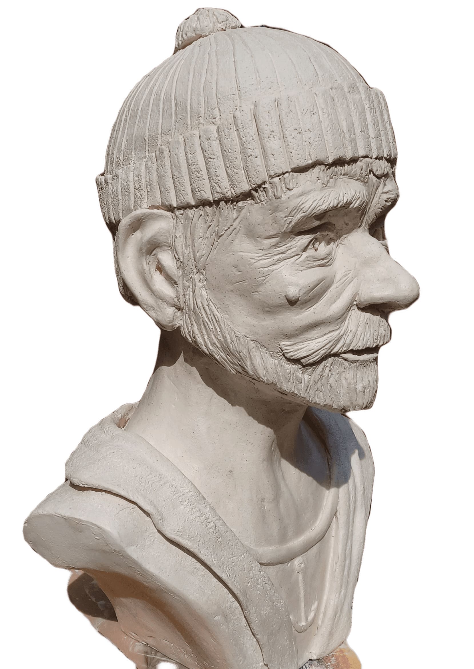 sculpture argile marin