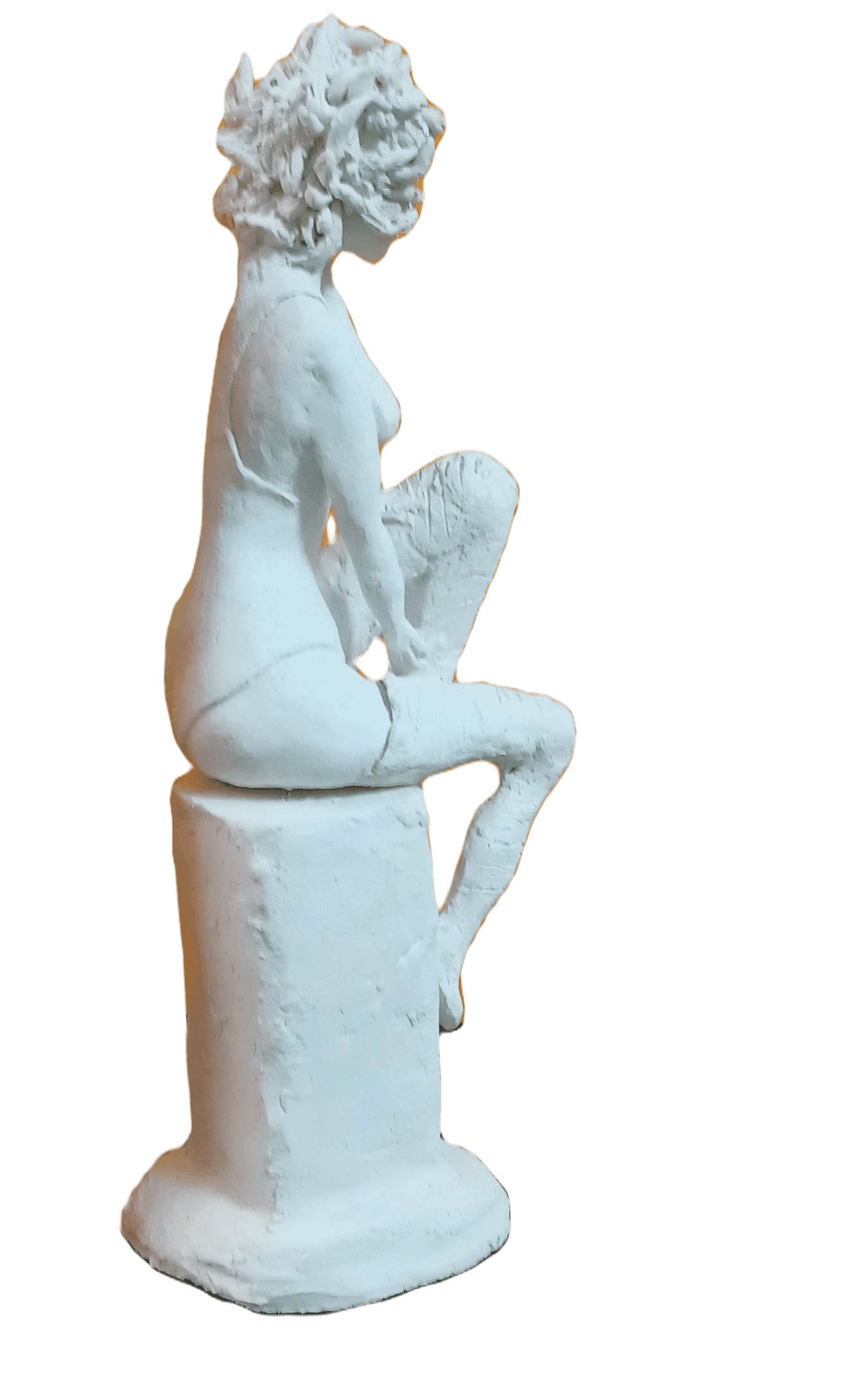 sculpture argile femme