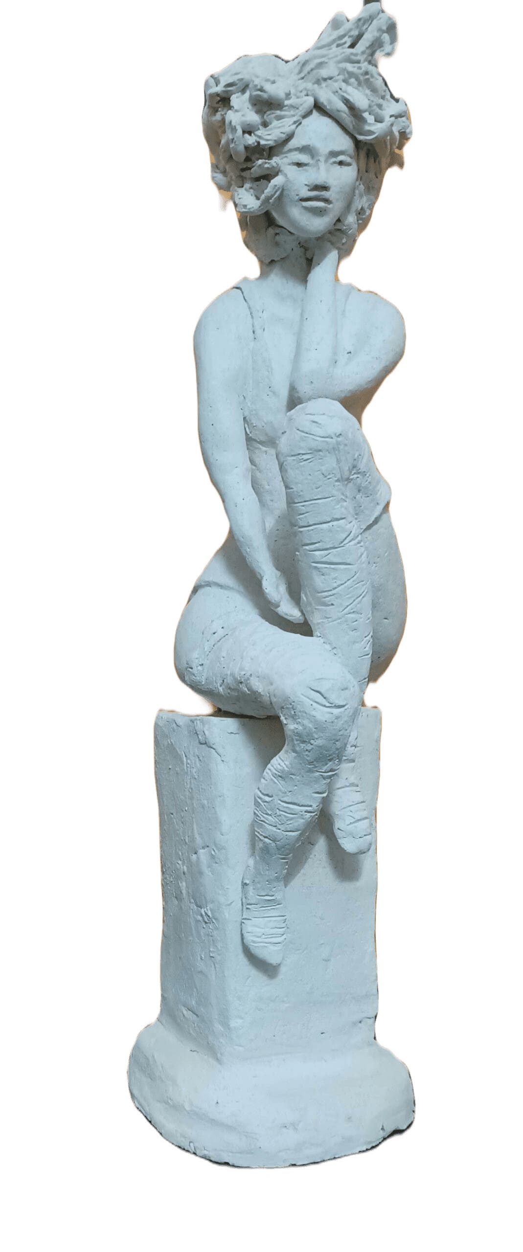 sculpture argile femme