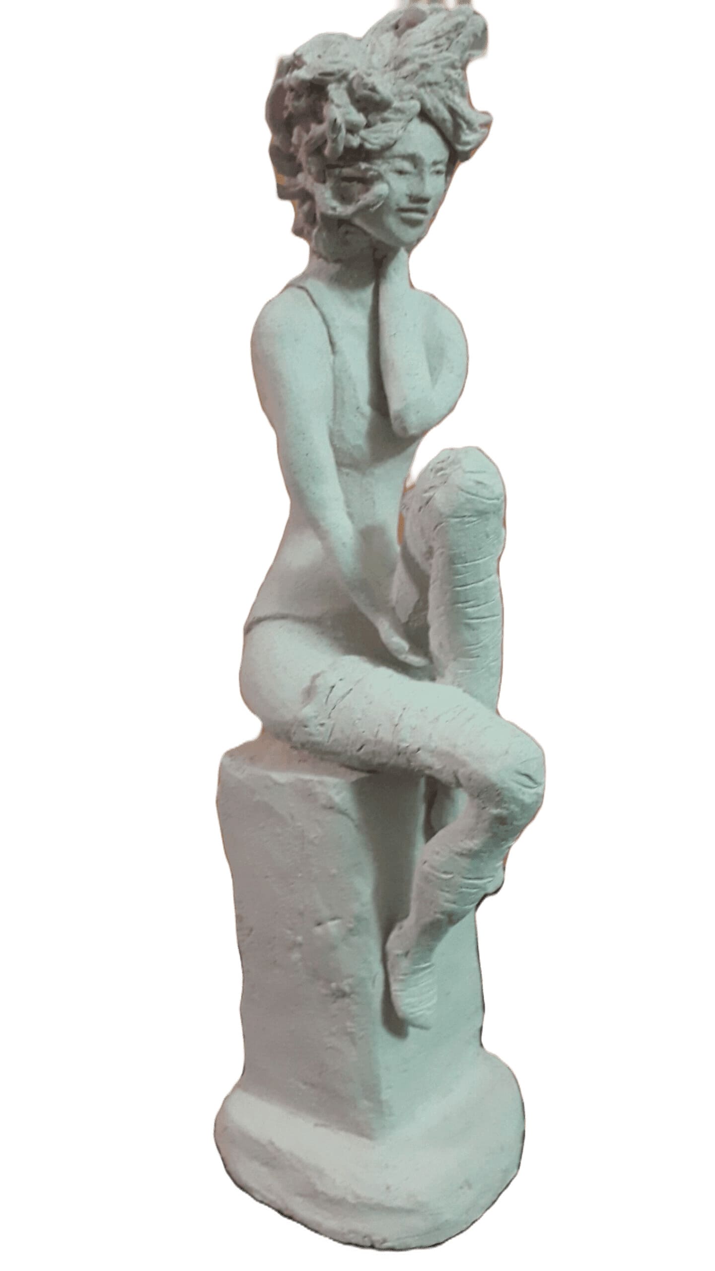 sculpture argile femme
