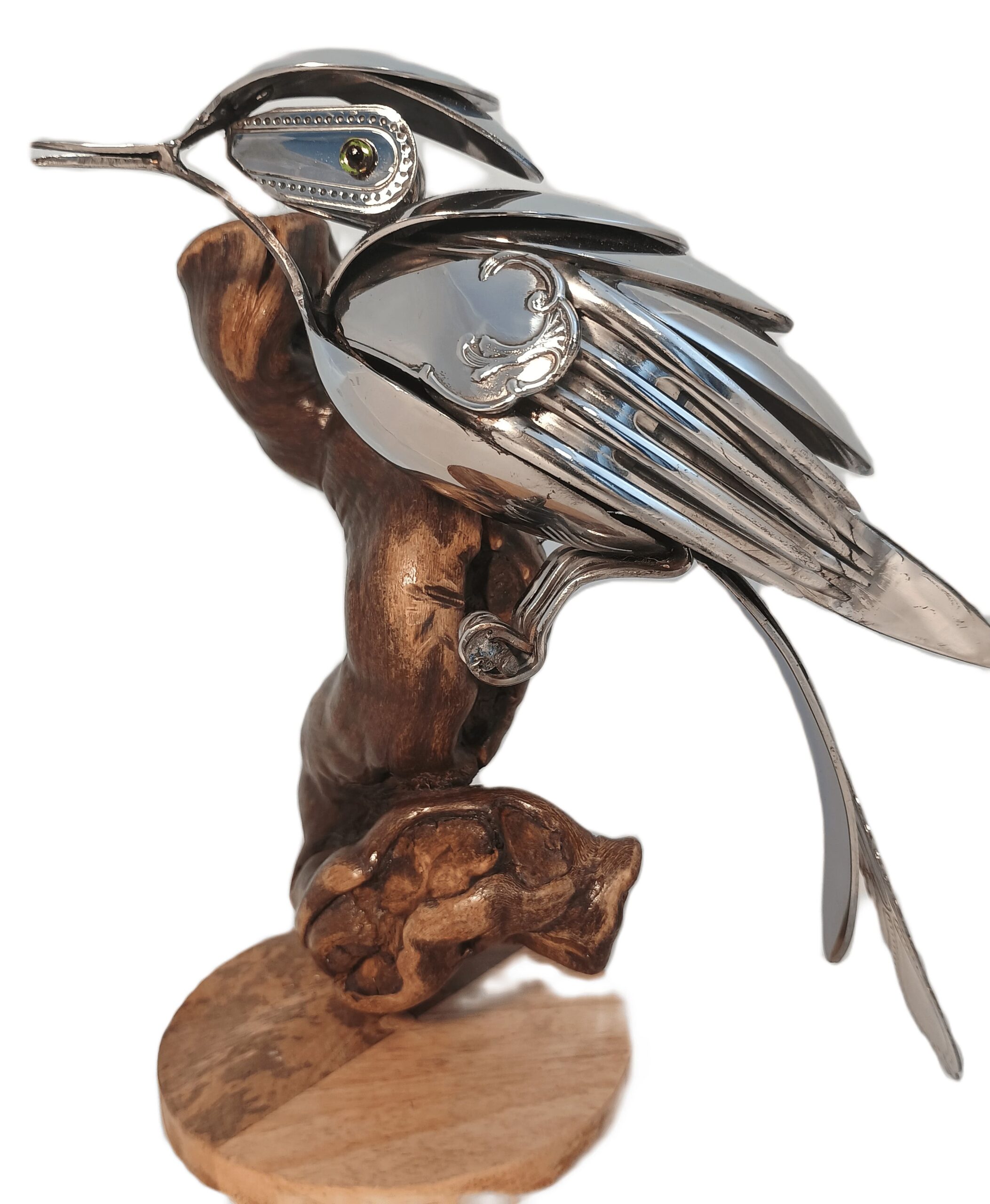 art métal oiseau