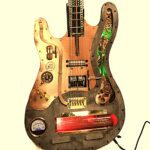 guitare stratocaster fender style steampunk