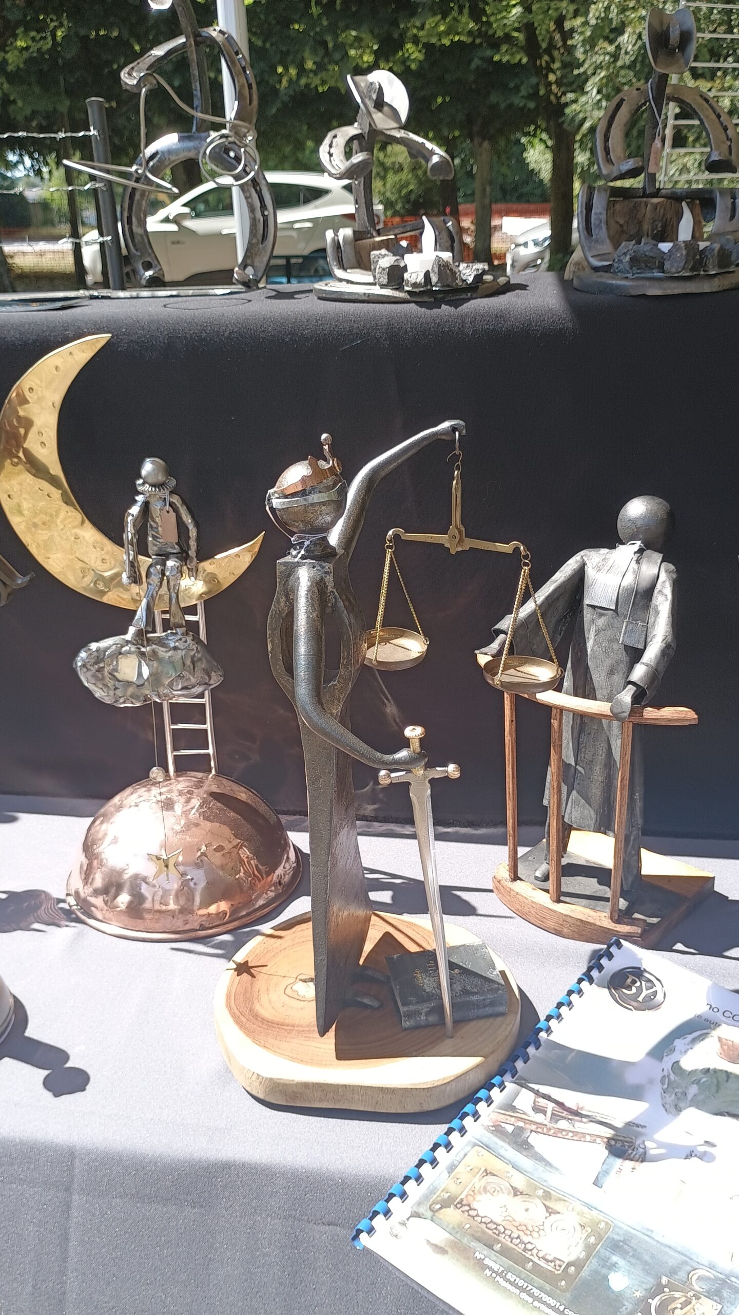 EXPOSITION SCULPTURE METAL BRUNO COTTON