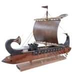 bateau phénicien avec navette de filage