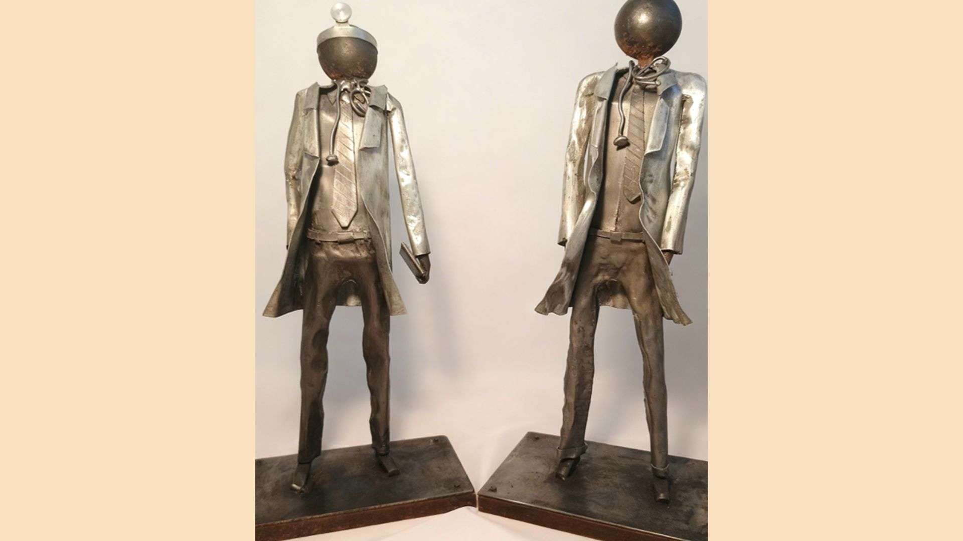 sculpture métal profession médicale