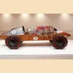 sculpture métal voiture navette