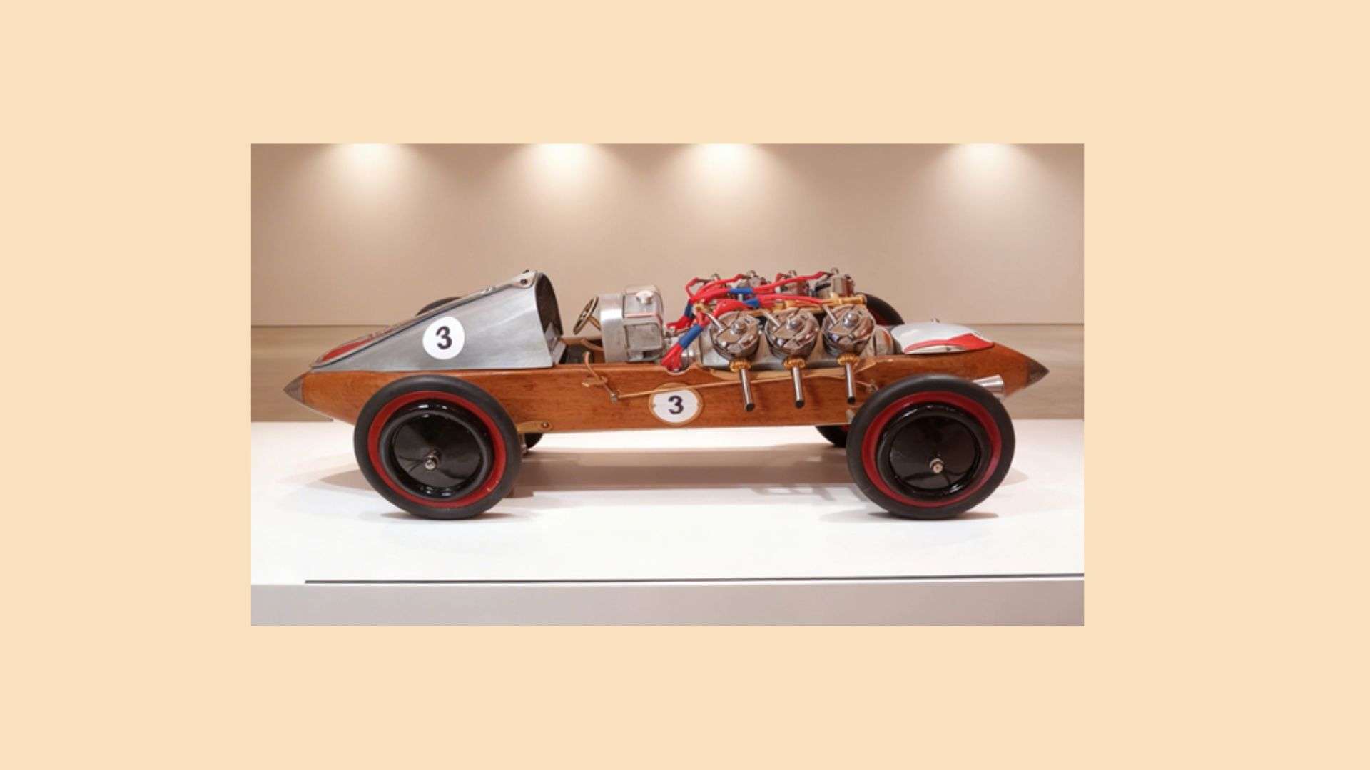 sculpture métal voiture navette